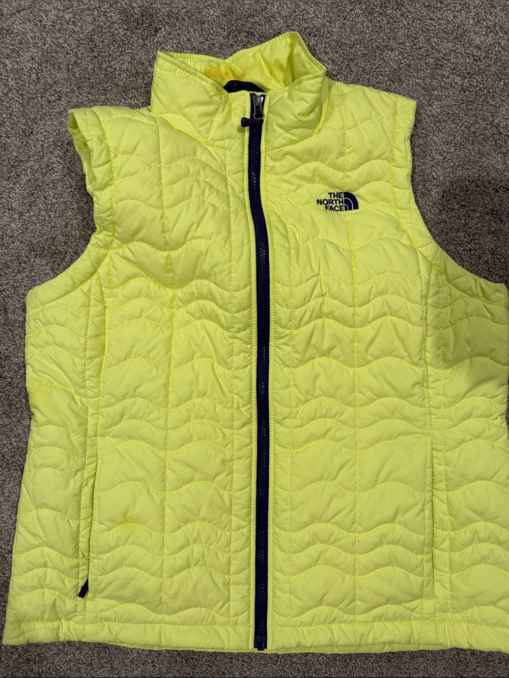 The North Face Lightweight Quilted Vest - Lemon Yellow